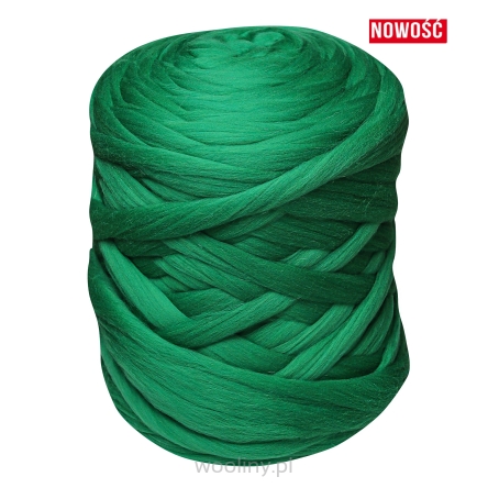 Wełna czesankowa polska ZIELONA PAPUGA #102 hurt 4,5kg