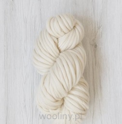 Włóczka DHG PIUMA XXL 100% merynos australijski 19mic NATURALNY BIAŁY 200g