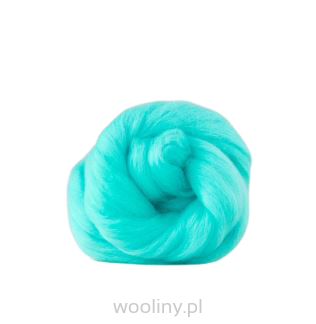 Wełna czesankowa merynos australijski 19mic SZMARAGD JASNY