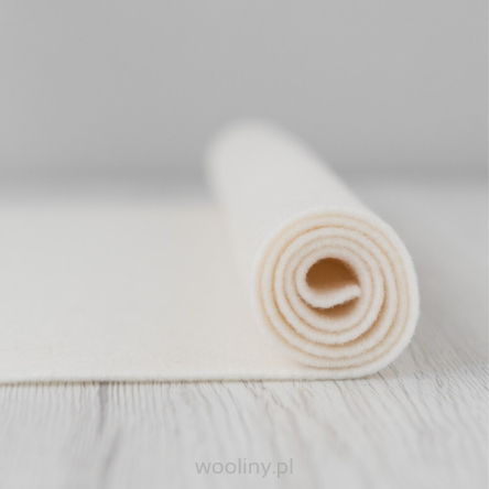 Filc wełniany 3mm dekoracyjny MLECZNY BIAŁY ECRU