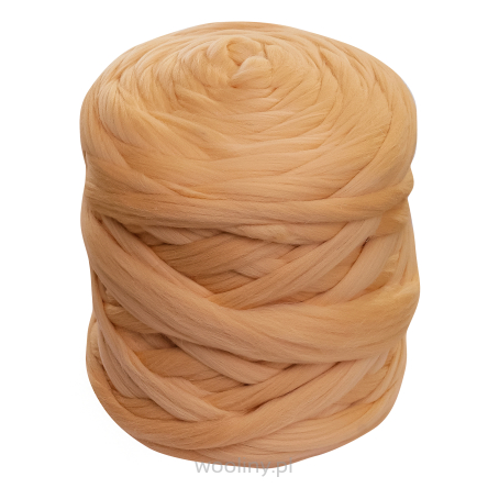 Wełna czesankowa do wyplatania koców 4,5kg BRZOSKWINIA #78