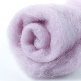 Wełna w błamie do filcowania LAWENDA PASTELOWA