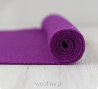 Filc wełniany 2mm Fioletowy 29x29cm dekoracyjny