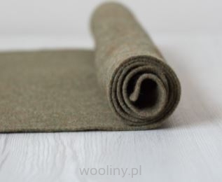 Filc wełniany 2mm dekoracyjny MELANŻ ZIELONY
