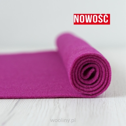 Filc wełniany 3mm FUKSJA 30x30cm dekoracyjny