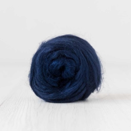 Czesanka wiskozy do filcowana GRANATOWY