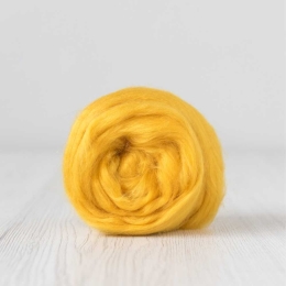 Jedwabna czesanka Tussah ŻÓŁTY