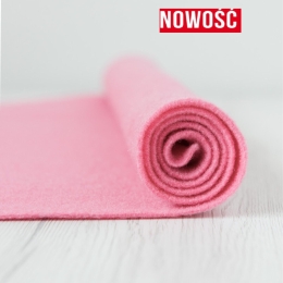 Filc wełniany 3mm PUDROWY RÓŻ 30x30cm dekoracyjny