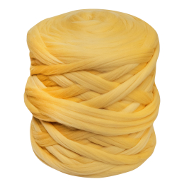 Wełna czesankowa do wyplatania koców 4,5 kg ŻÓŁTY #2