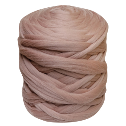 Wełna czesankowa do wyplatania koców 4,5 kg CAPPUCINO #76