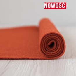 Filc wełniany 2mm 30x30cm dekoracyjny DOJRZAŁA POMARAŃCZA