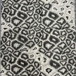 Damski męski szal z wełny merino Czarno biały