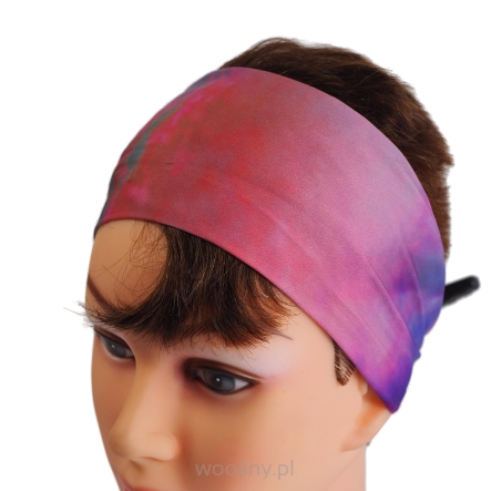 Kolorowa letnia opaska na głowę do włosów SILKY
