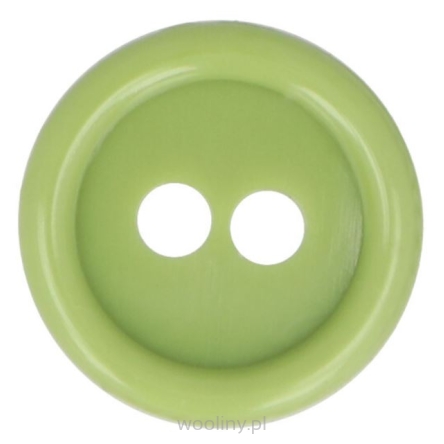 Guziki dwudziurkowe plastykowe 20 mm JASNY ZIELONY