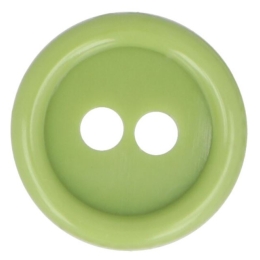Guziki dwudziurkowe plastykowe 20 mm JASNY ZIELONY