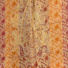 Damski męski szal z wełny merino Orientalny