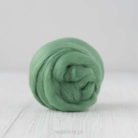 Wełna czesankowa 16mic ZIELONY merynos australijski