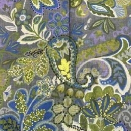 Damski szal kolorowy z wełny merino wyszywany w kwiaty