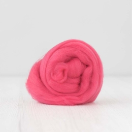 Wełna czesankowa 19mic PURPUROWY merynos australijski