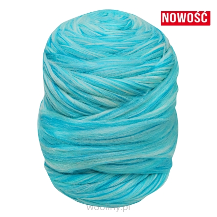 Wełna czesankowa polska KRAINA LODU #121 wałek 4,5kg