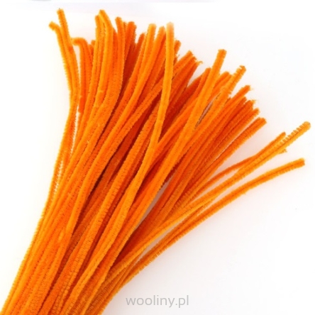 Druciki kreatywne, pomarańczowy 6 mm