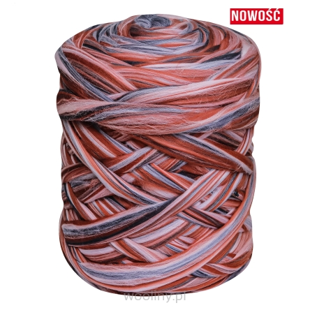 Wełna czesankowa 22-24mic ZACHÓD SŁOŃCA 4,5kg HURT