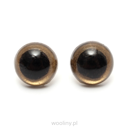 Bezpieczne oczka oczy ZŁOTE 10mm maskotek Amigurumi