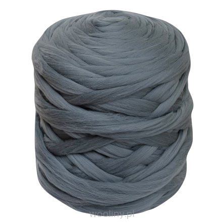 Wełna czesankowa SZARY #41 do filcowania i wyplatania koców