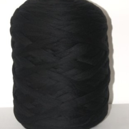 Wełna czesankowa Mini polska CZARNY 3kg HURT