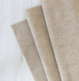 Filc wełniany 70% dekoracyjny 2mm MELANŻ CIEMNO BEŻOWY