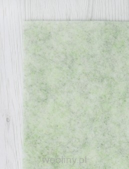 Filc wełniany 2mm MELANŻ JASNY ZIELONY 30x30cm dekoracyjny