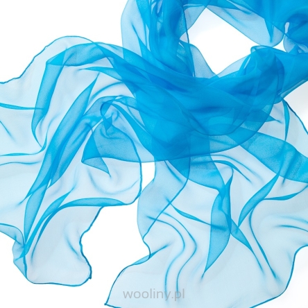 Szal jedwabny szyfon TURKUS do nuno filcowania 180x55cm