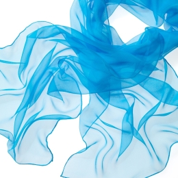 Szal jedwabny szyfon TURKUS do nuno filcowania 180x55cm