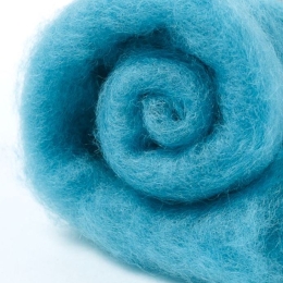 Wełna merynos w błamie do filcowania NIEBO