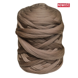 Wełna czesankowa merynos PREMIUM 22-24mic JASNY BRĄZOWY