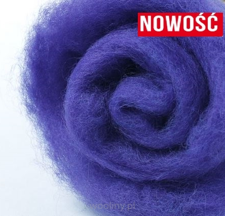 Wełna merynos w błamie do filcowania INDYGO
