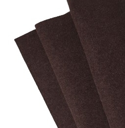 Filc wełniany 70% dekoracyjny 2mm MELANŻ CIEMNO BRĄZOWY