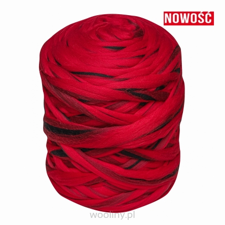 Wełna czesankowa 4,5kg DRAKULA #116 HURT wałek