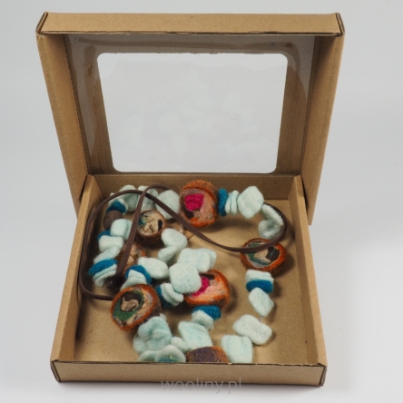 Korale filcowe Morski melanż 