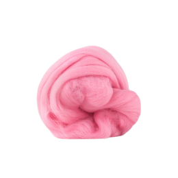 Wełna czesankowa merynos australijski 19mic RÓŻ PUDROWY