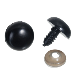 Bezpieczne oczy oczka CZARNE do maskotek 18 mm