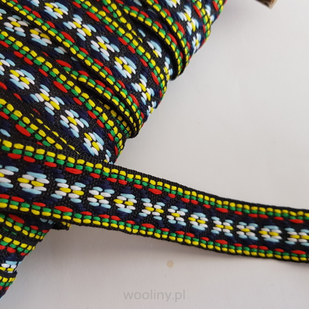 Tasiemka taśma aztecki etno boho folk 20mm