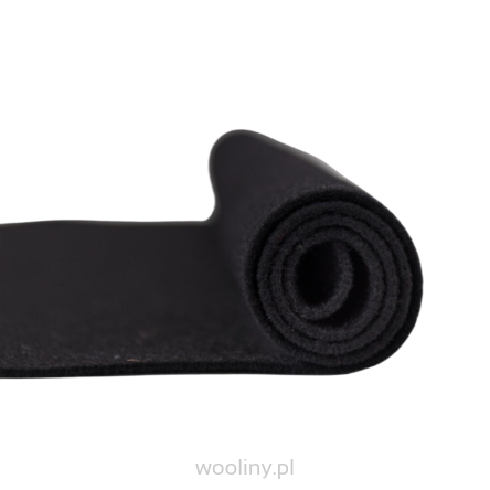Filc wełniany 2mm CZARNY 30x30cm dekoracyjny