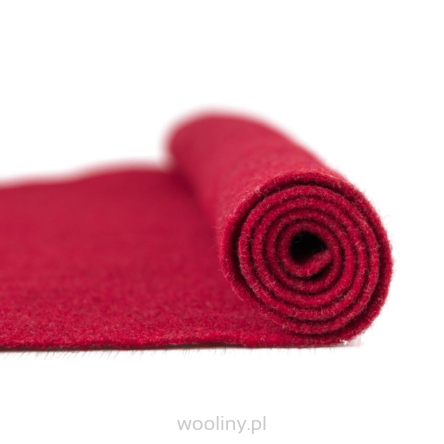 Filc wełniany 3mm Truskawkowy 30*30cm dekoracyjny