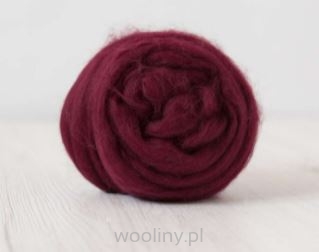 Wełna czesankowa merynos australijski BURGUND