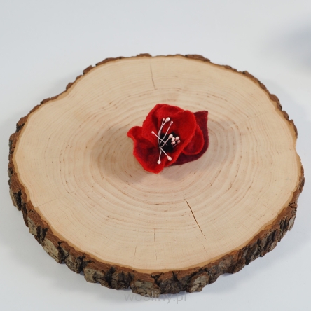 Damska broszka filcowa kwiat Japoński