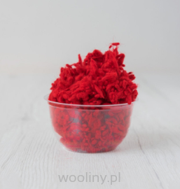 Wool Nepps wełniane kuleczki do filcowania CZERWONY