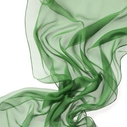 Szal jedwabny szyfon ZIELONY do nuno filcowania 180x55cm