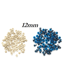 Niebieskie bezpieczne oczy zabawek 12mm 10par oczek plastykowych