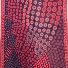 Damski szal z wełny merynosów Burgund wełniany